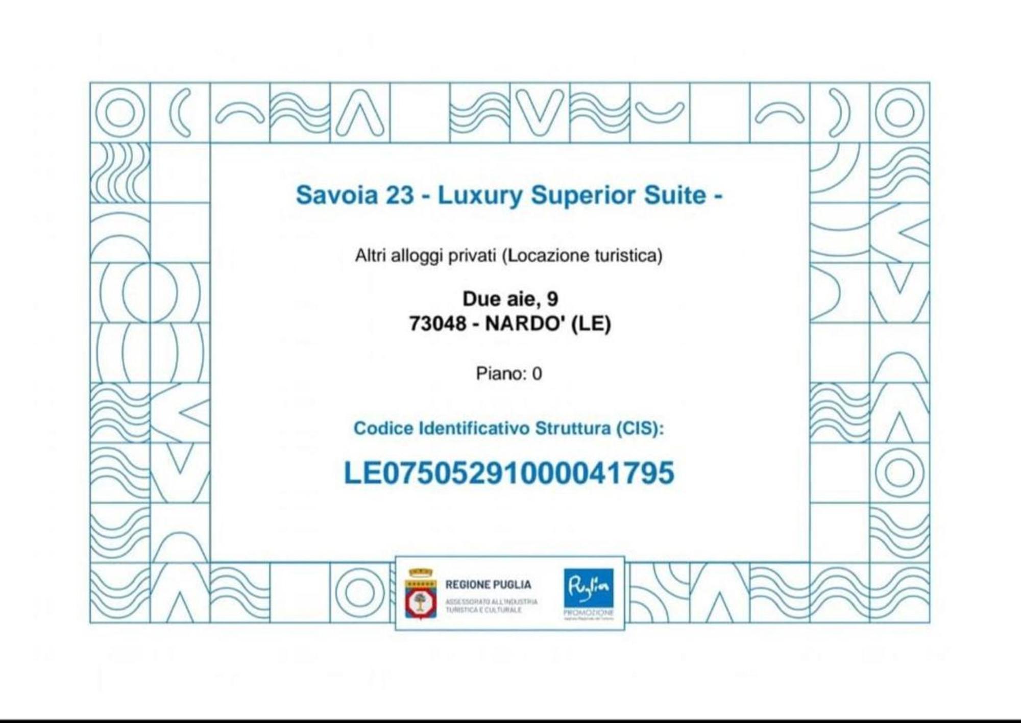 לינה וארוחת בוקר Nardò Savoia23 מראה חיצוני תמונה